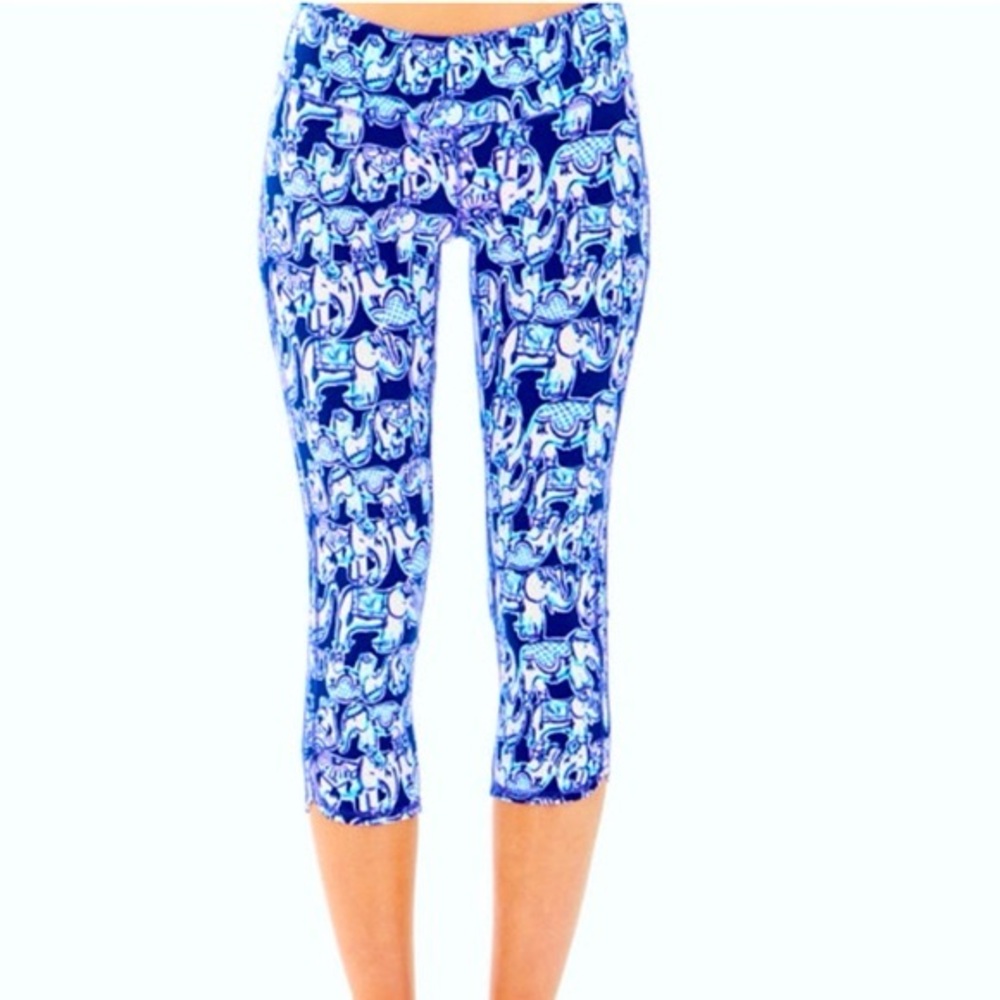 Lilly Pulitzer Get Trunky Weekender Crop Leggings Size XL